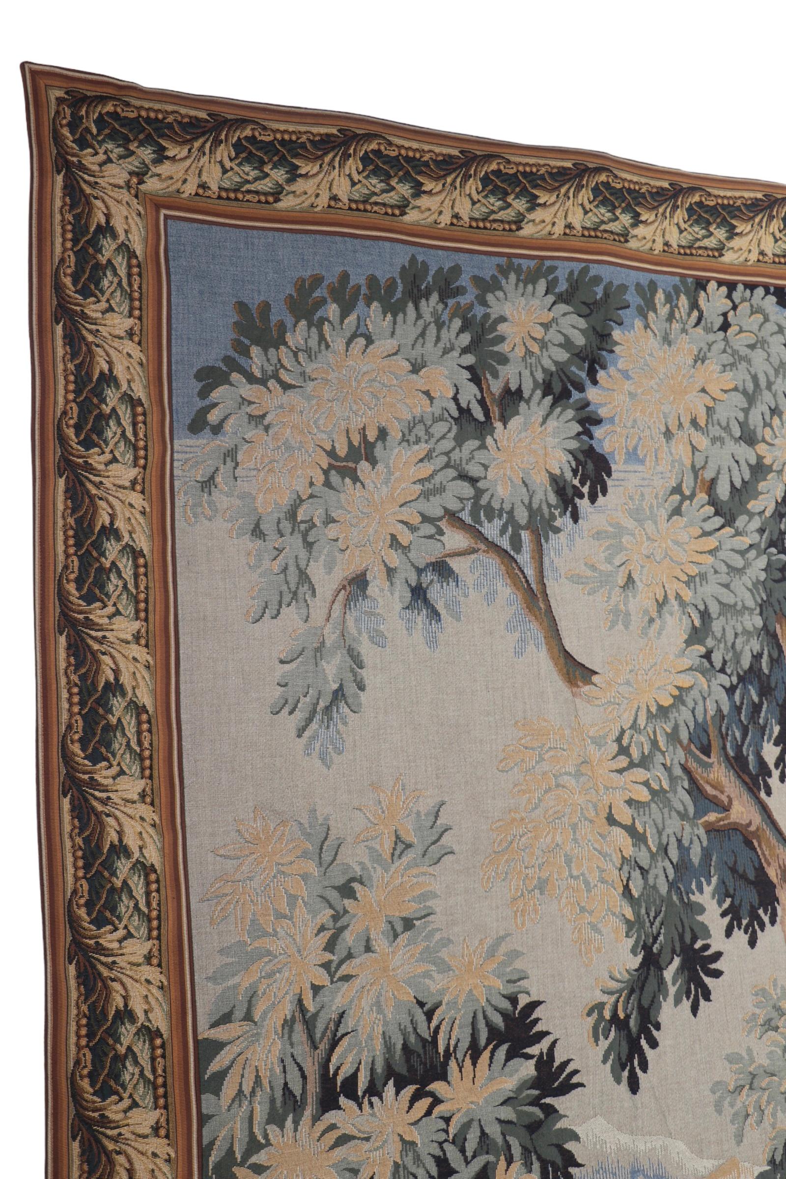  Contemporary French Tapestry La Foret De Clarmarais  For Sale 3