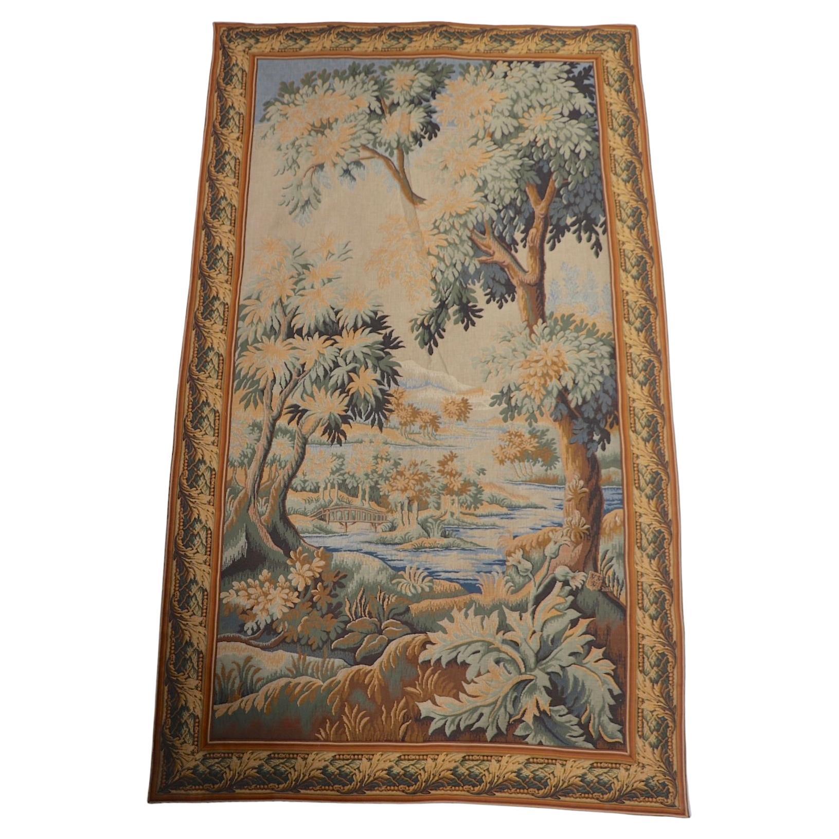  Contemporary French Tapestry La Foret De Clarmarais  For Sale