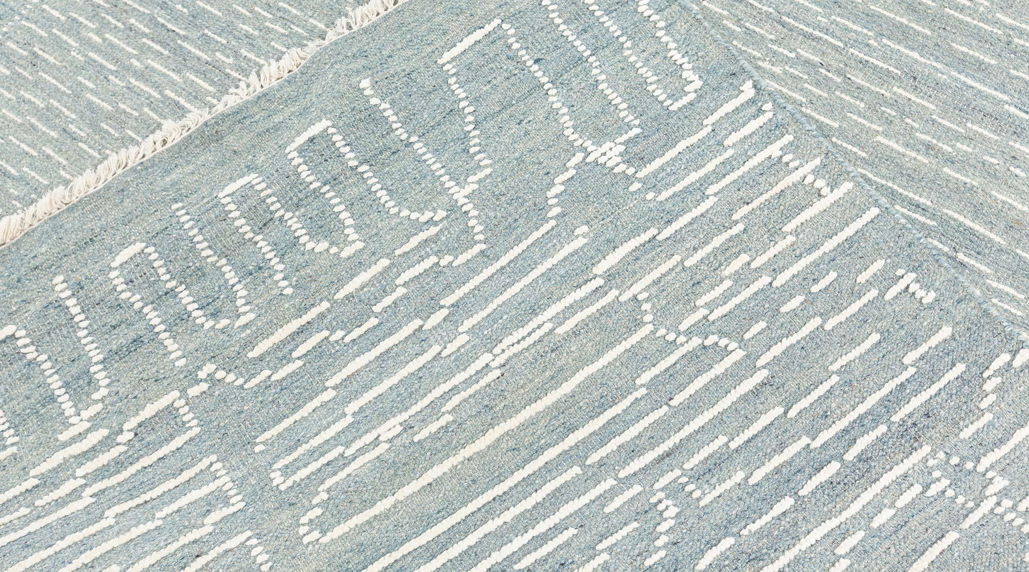 Zeitgenössischer Laubsäge-Teppich von Doris Leslie Blau (Wolle) im Angebot