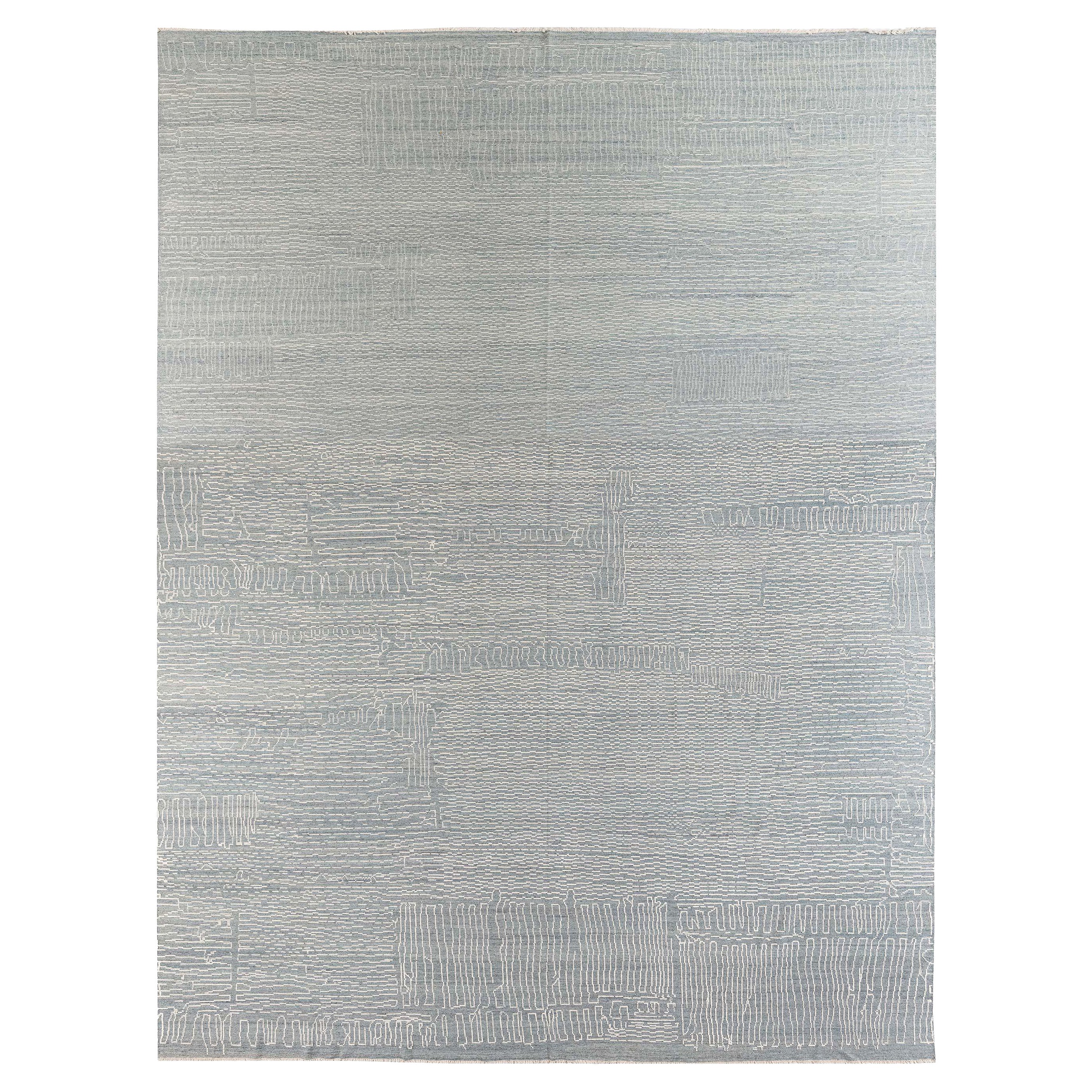 Zeitgenössischer Laubsäge-Teppich von Doris Leslie Blau