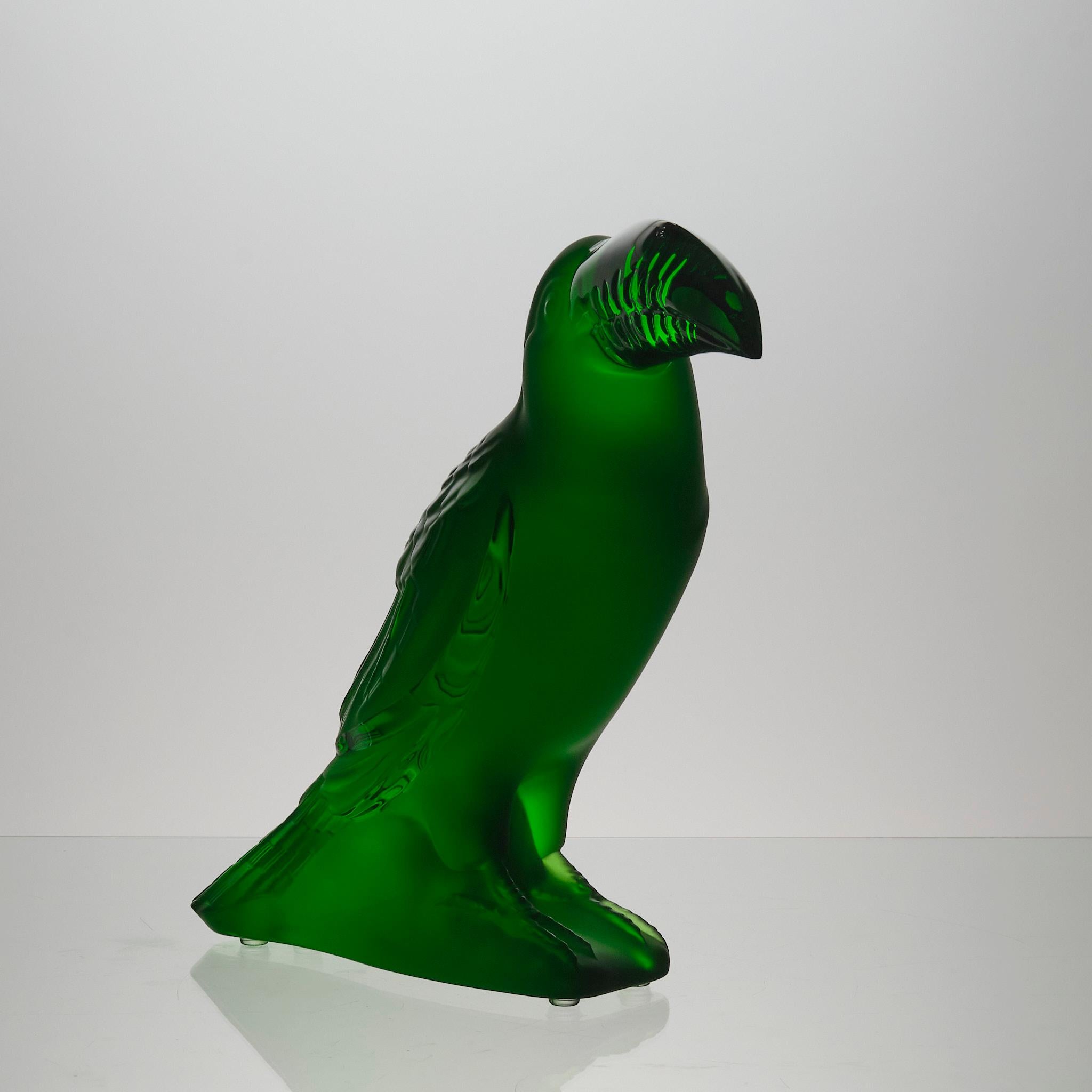 Francese Scultura contemporanea in vetro smerigliato 