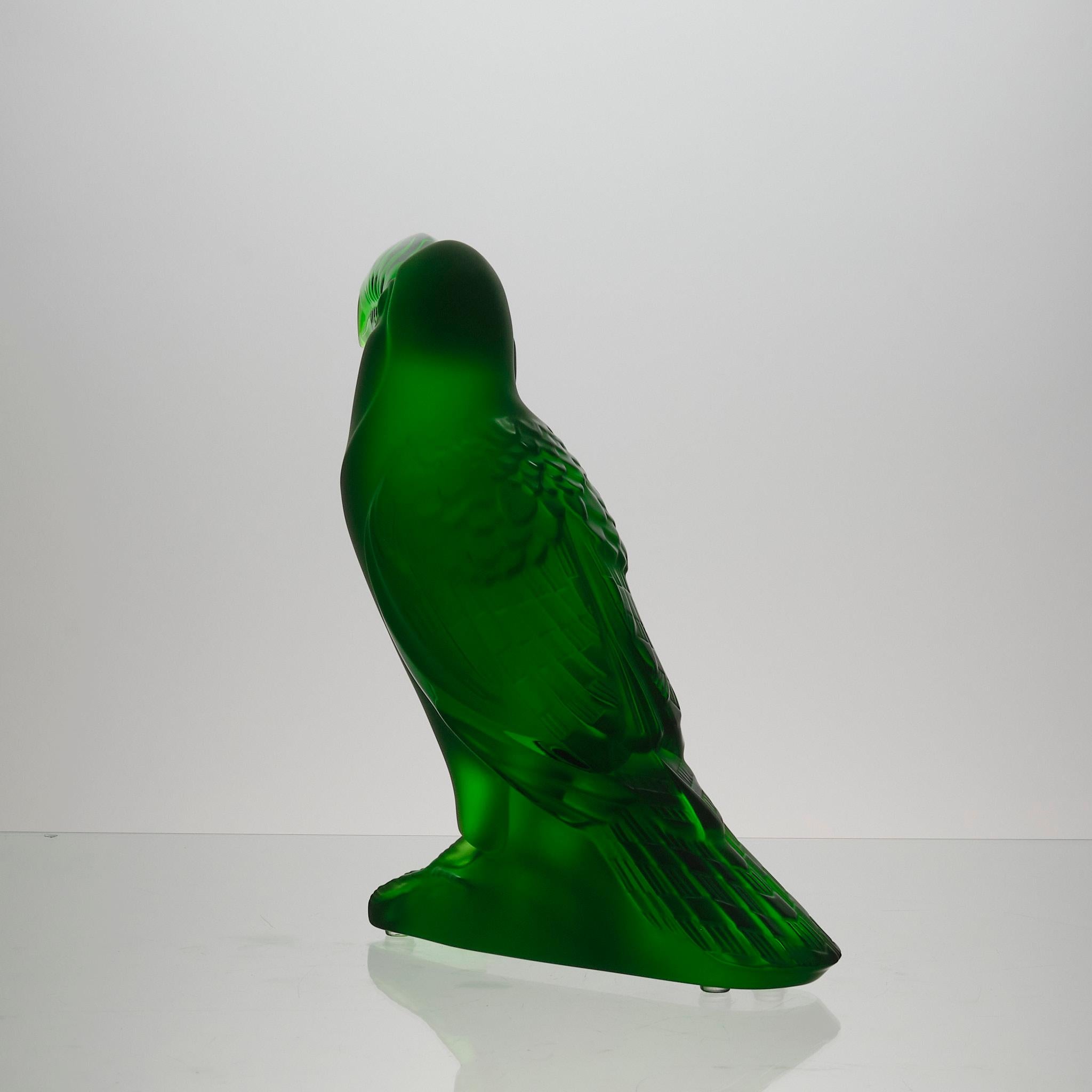 Scultura contemporanea in vetro smerigliato 