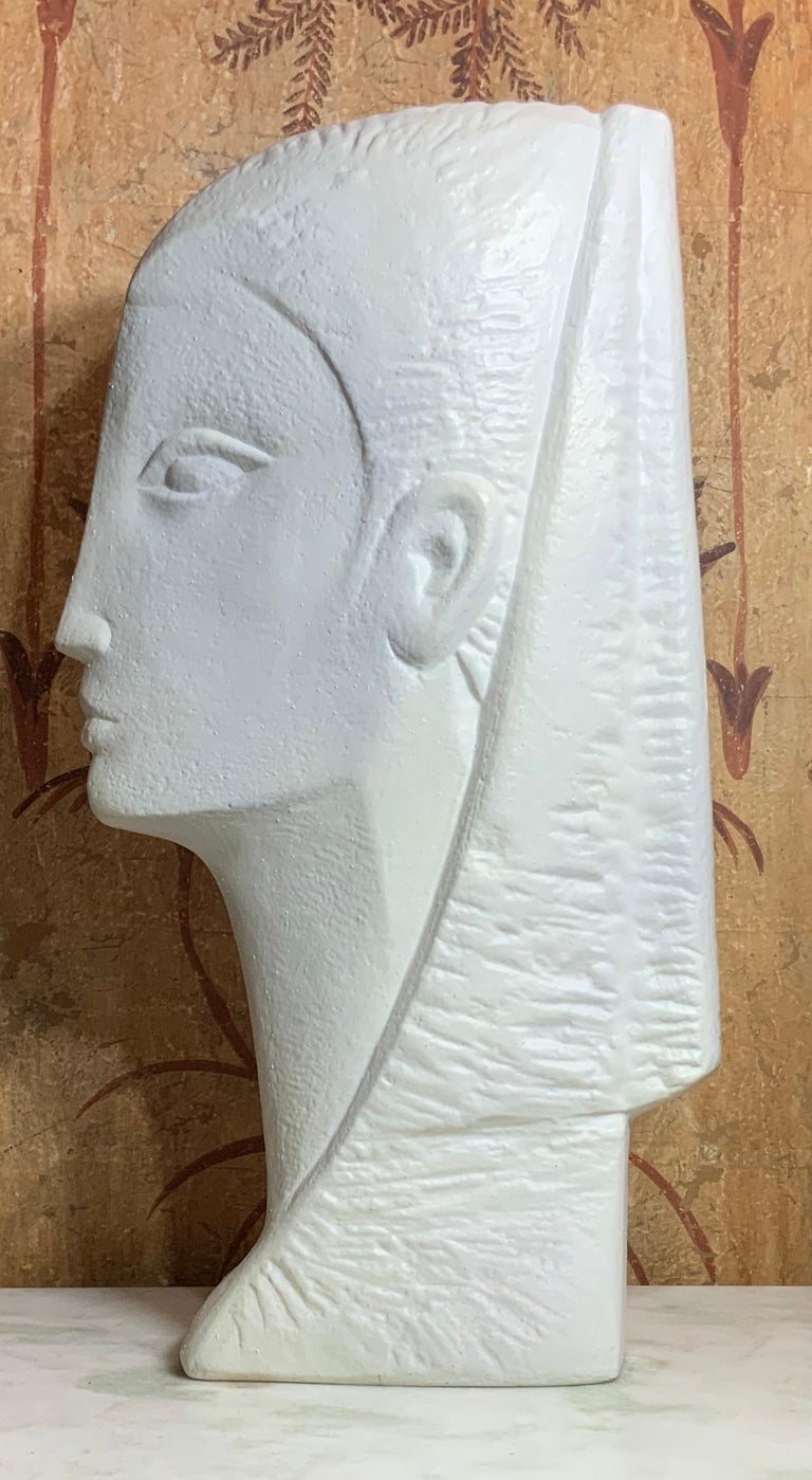 Contemporary Funky Plaster Bust at 1stDibs