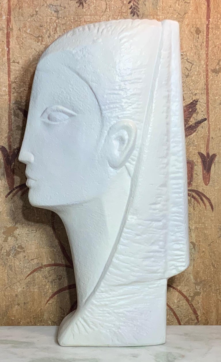 Contemporary Funky Plaster Bust at 1stDibs
