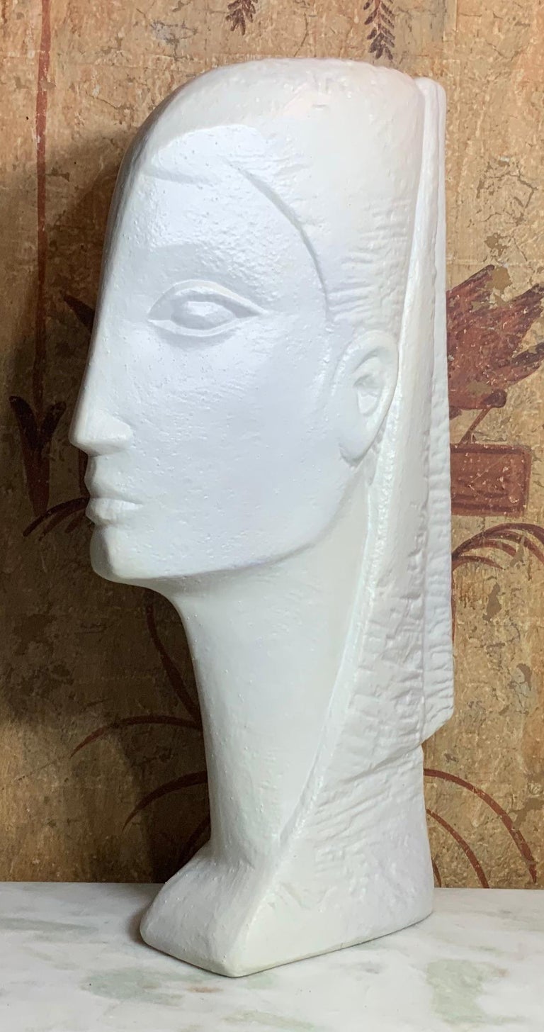 Contemporary Funky Plaster Bust at 1stDibs