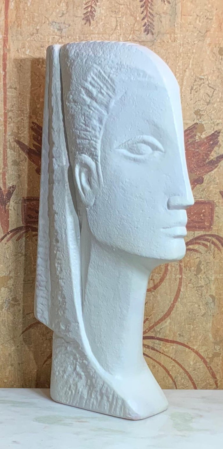 Contemporary Funky Plaster Bust at 1stDibs