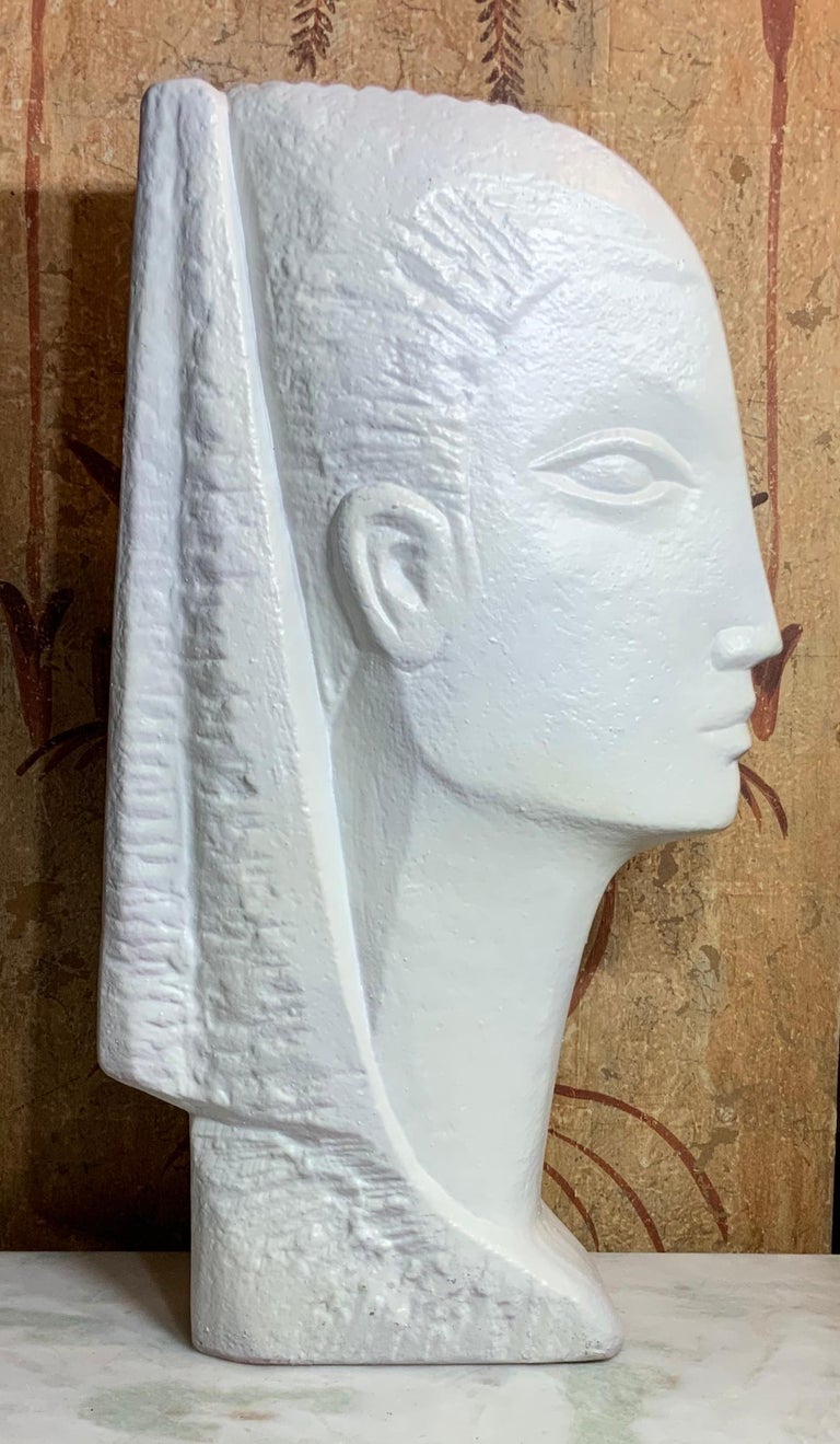 Contemporary Funky Plaster Bust at 1stDibs