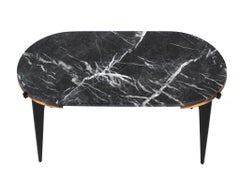 Contemporary Gabriel Scott Custom Prong Racetrack Side Table