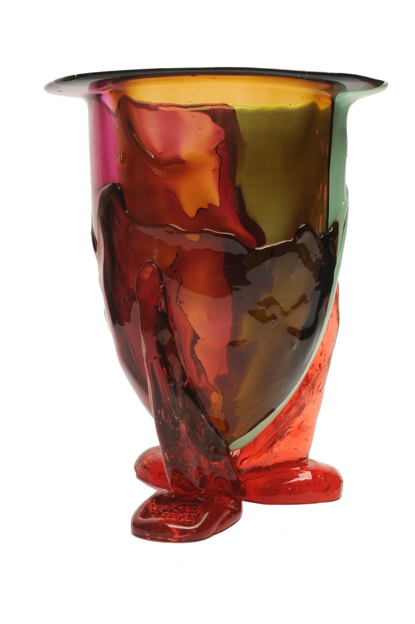 Contemporary Gaetano Pesce Amazonia L Vase Resin, Mint, Fuchsia, Pink For Sale 1