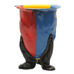 Contemporary Gaetano Pesce Amazonia Vase L Resin Red Yellow Blue Black