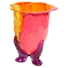 Contemporary Gaetano Pesce Amazonia XL Vase Resin Yellow Orange Fuchsia Lilac