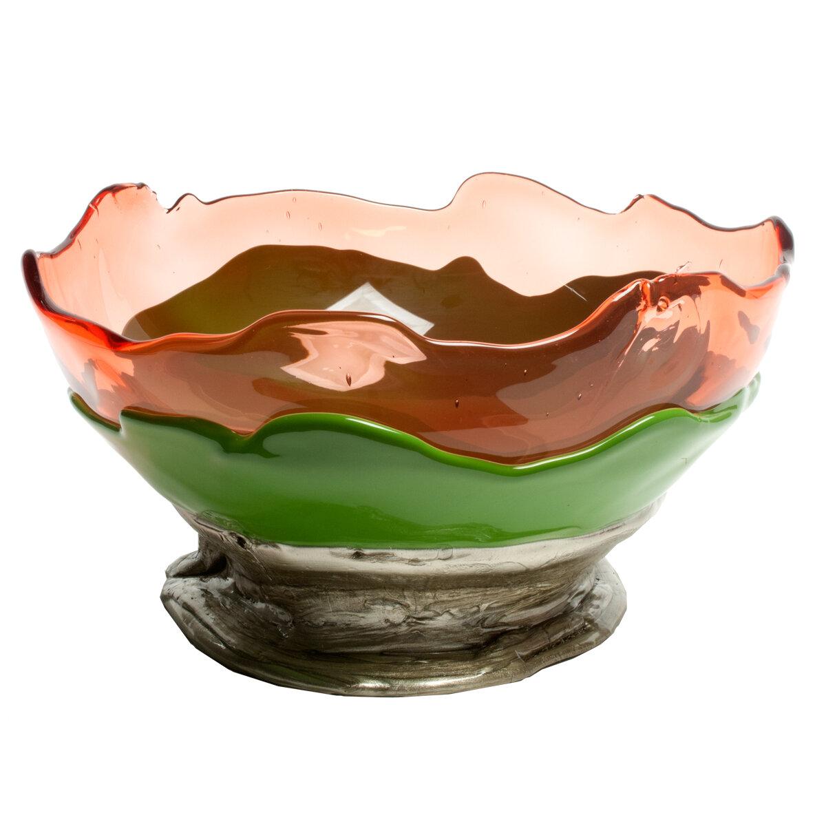 Contemporary Gaetano Pesce Big Collina L Vase Resin Ruby Green Bronze In New Condition For Sale In barasso, IT