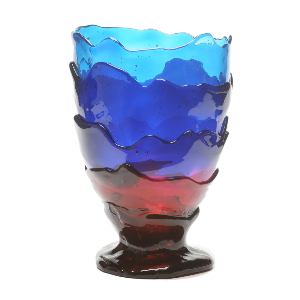 Contemporary Gaetano Pesce Big Collina L Vase Resin Blue Purple Red In New Condition In barasso, IT