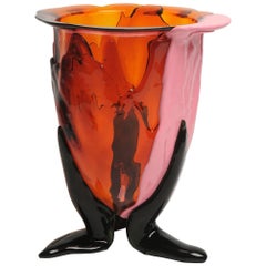 Contemporary Gaetano Pesce Amazonia L Vase Resin Orange Fuchsia Pink Green