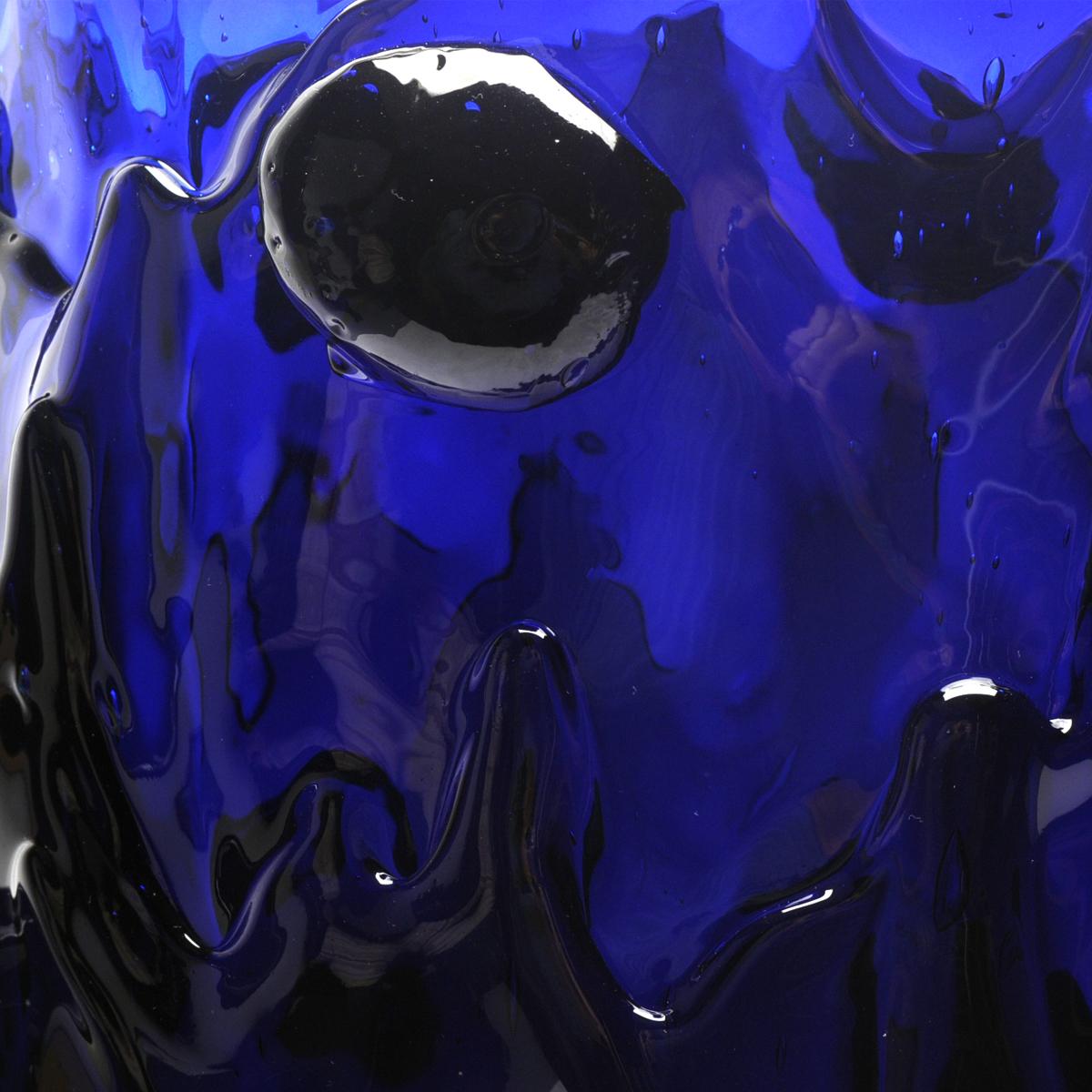 Contemporary Gaetano Pesce Nugget L Vase Resin Clear Blue en vente 1