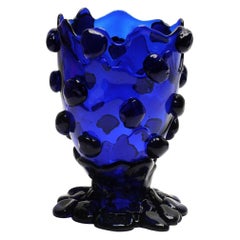 Contemporary Gaetano Pesce Nugget L Vase Harz Klar Blau