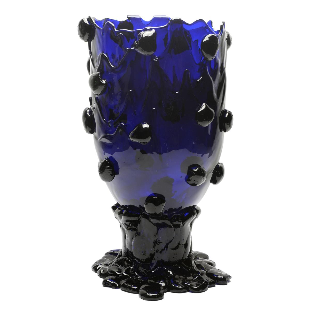 Contemporary Gaetano Pesce Nugget XL Vase Resin Clear Blue For Sale 1