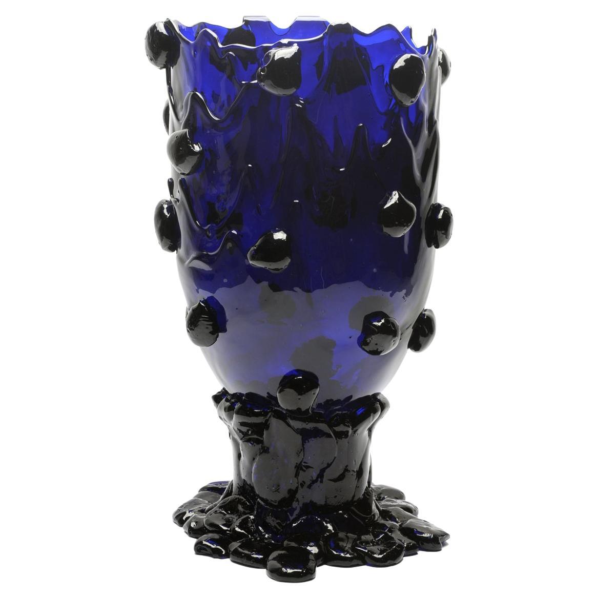 Contemporary Gaetano Pesce Nugget XL Vase Resin Clear Blue
