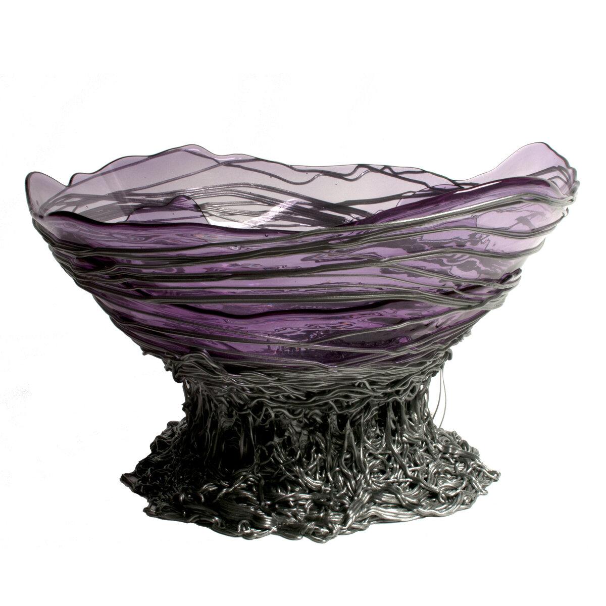 Vaso contemporaneo Gaetano Pesce Ogiva L Cesto in resina Lilla Argento In condizioni Nuovo in vendita a barasso, IT