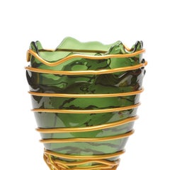 Gaetano Pesce Pompitu II Vase L Resin Green Gold