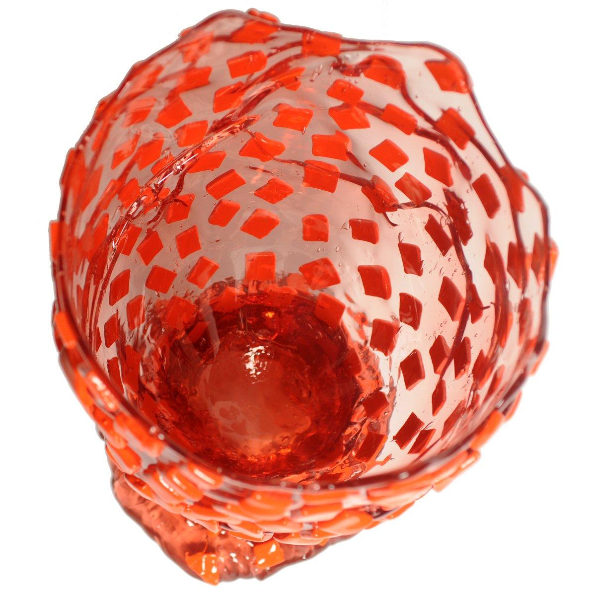 Arts and Crafts Contemporary Gaetano Pesce Rock M Vase Resin Pink Orange For Sale