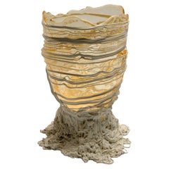 Contemporary Gaetano Pesce Spaghetti L Vase Soft Resin Clear White
