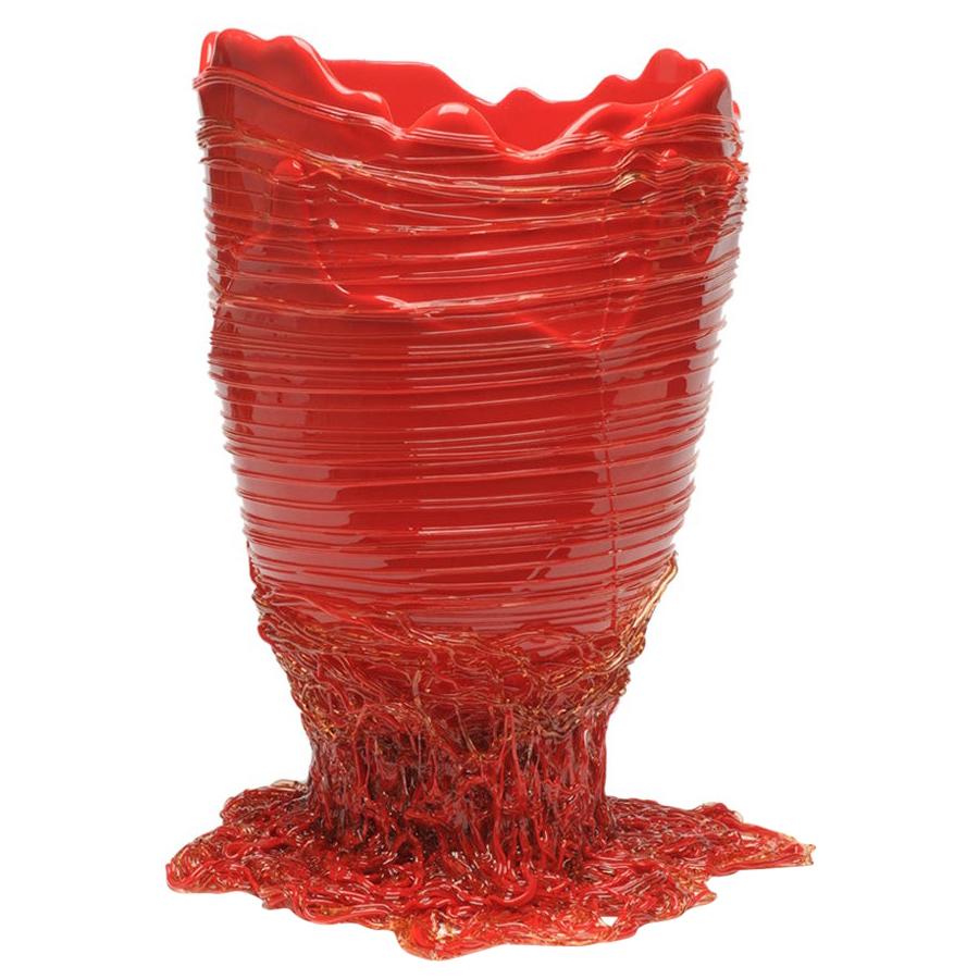 Contemporary Gaetano Pesce M Vase Soft Resin Red