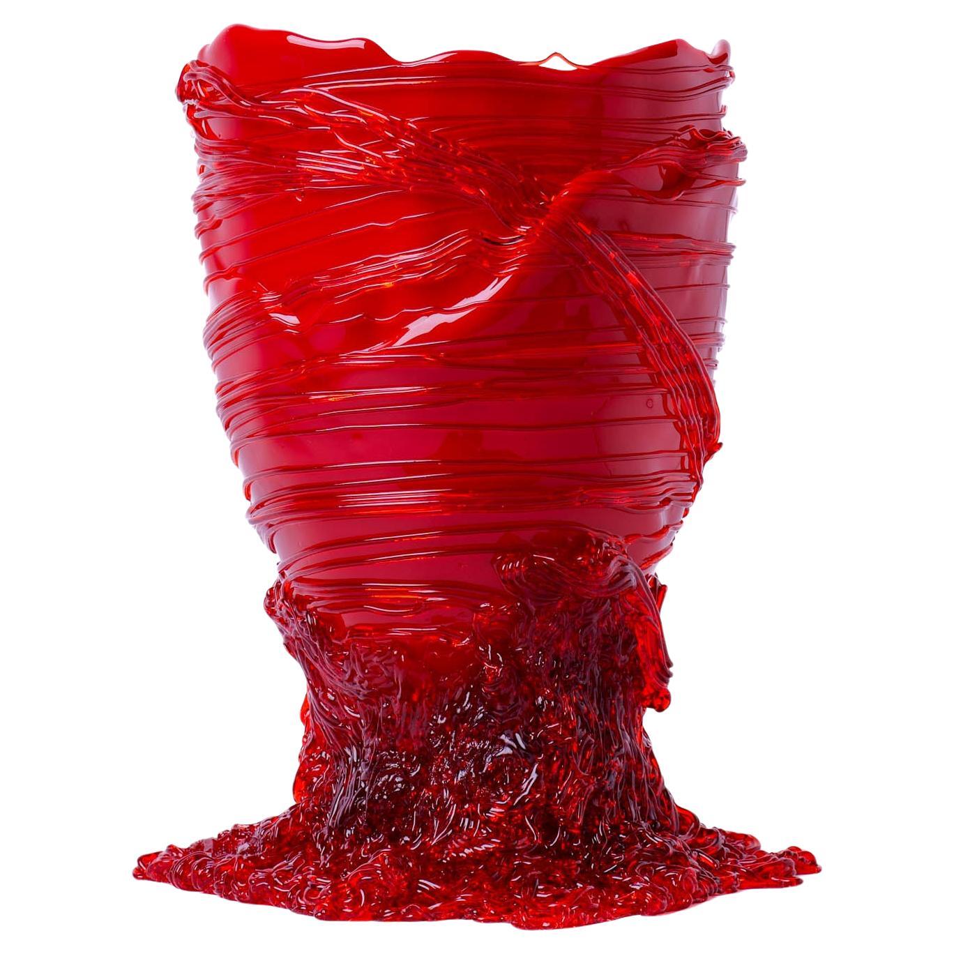 Gaetano Pesce Spaghetti Vase M Resin Red For Sale