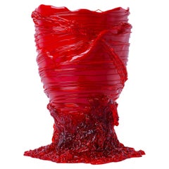 Contemporary Gaetano Pesce M Vase Soft Resin Red