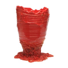Contemporary Gaetano Pesce Spaghetti L Vase Soft Resin Red
