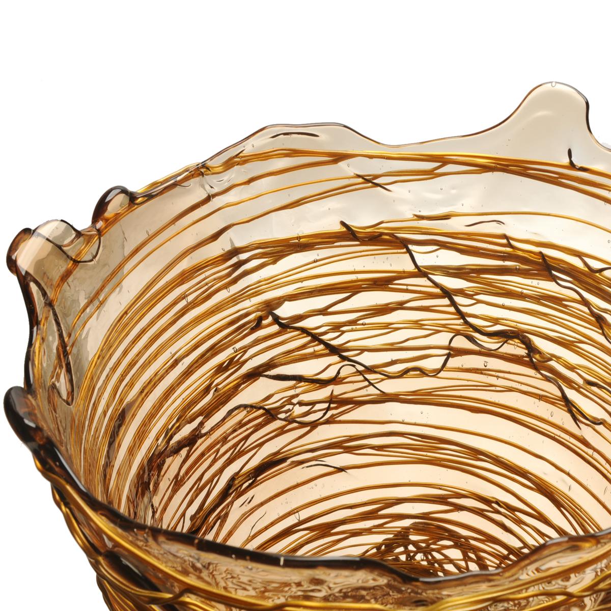 Italiano Vaso contemporaneo Gaetano Pesce Spaghetti XL in resina oro chiaro in vendita