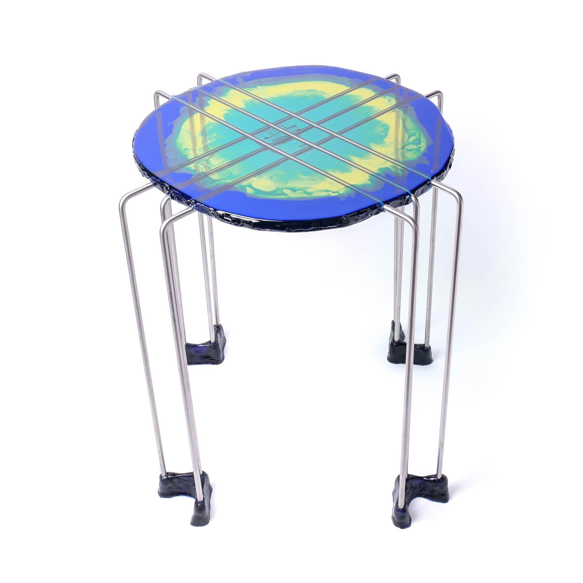 Table basse XL à triple jeu blanche en taille unique de Gaetano Pesce Neuf - En vente à barasso, IT