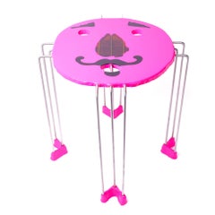 Contemporary Gaetano Pesce Triple Play Coffee Table XL Medium Fluo Fuchsia