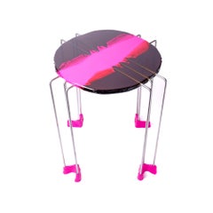 Contemporary Gaetano Pesce Triple Play Coffee Table XL Medium Grey Fuchsia Brown