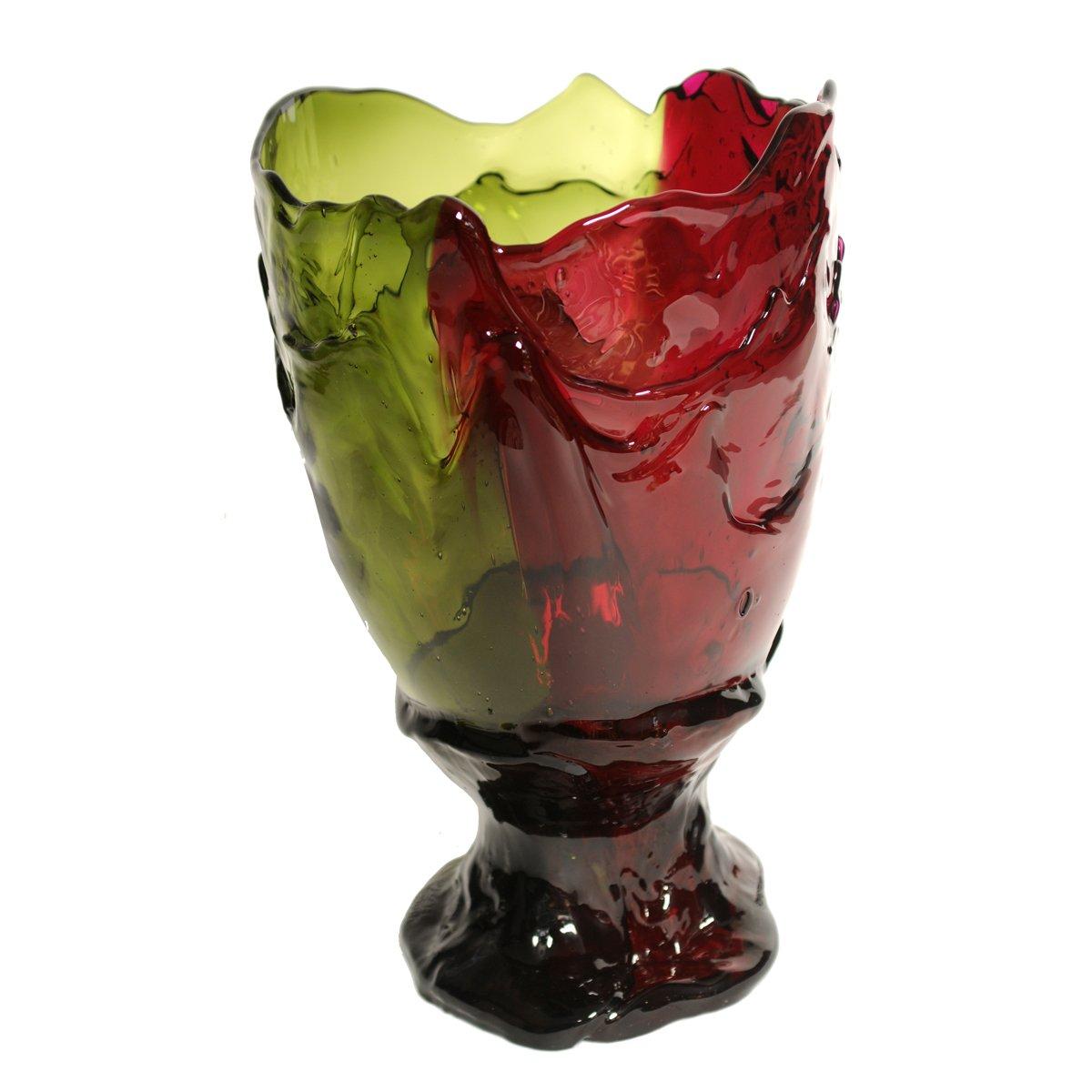 Contemporary Gaetano Pesce Twins-C L Vase Resin Green Fuchsia For Sale 1