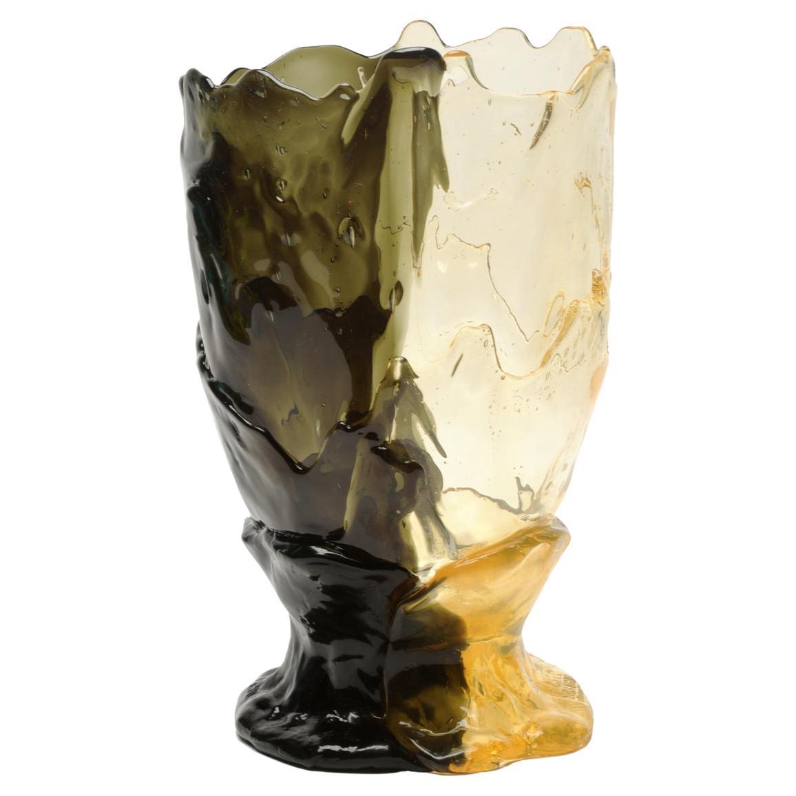 Contemporary Gaetano Pesce Twins-C M Vase Resin Grey Clear