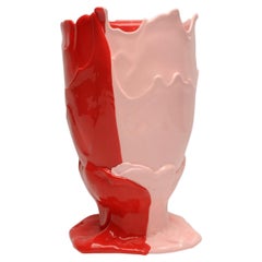 Jarrón Contemporáneo Gaetano Pesce Gemelos-C M Resina Rosa Rojo