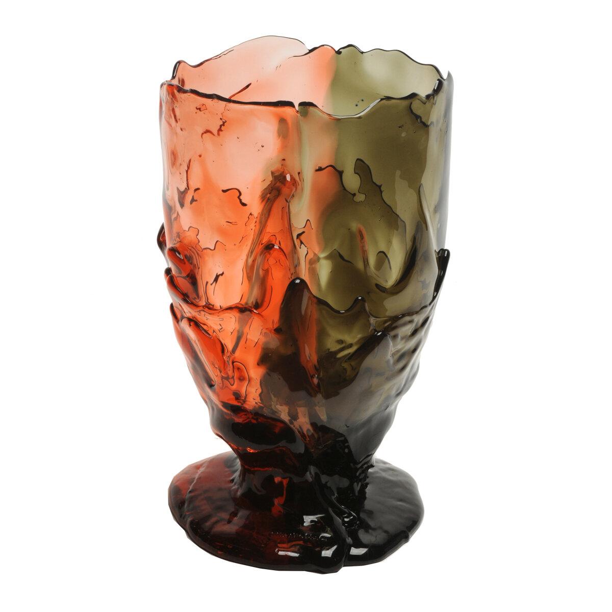 Contemporary Gaetano Pesce Twins-C L Vase Resin Grey Pink In New Condition For Sale In barasso, IT