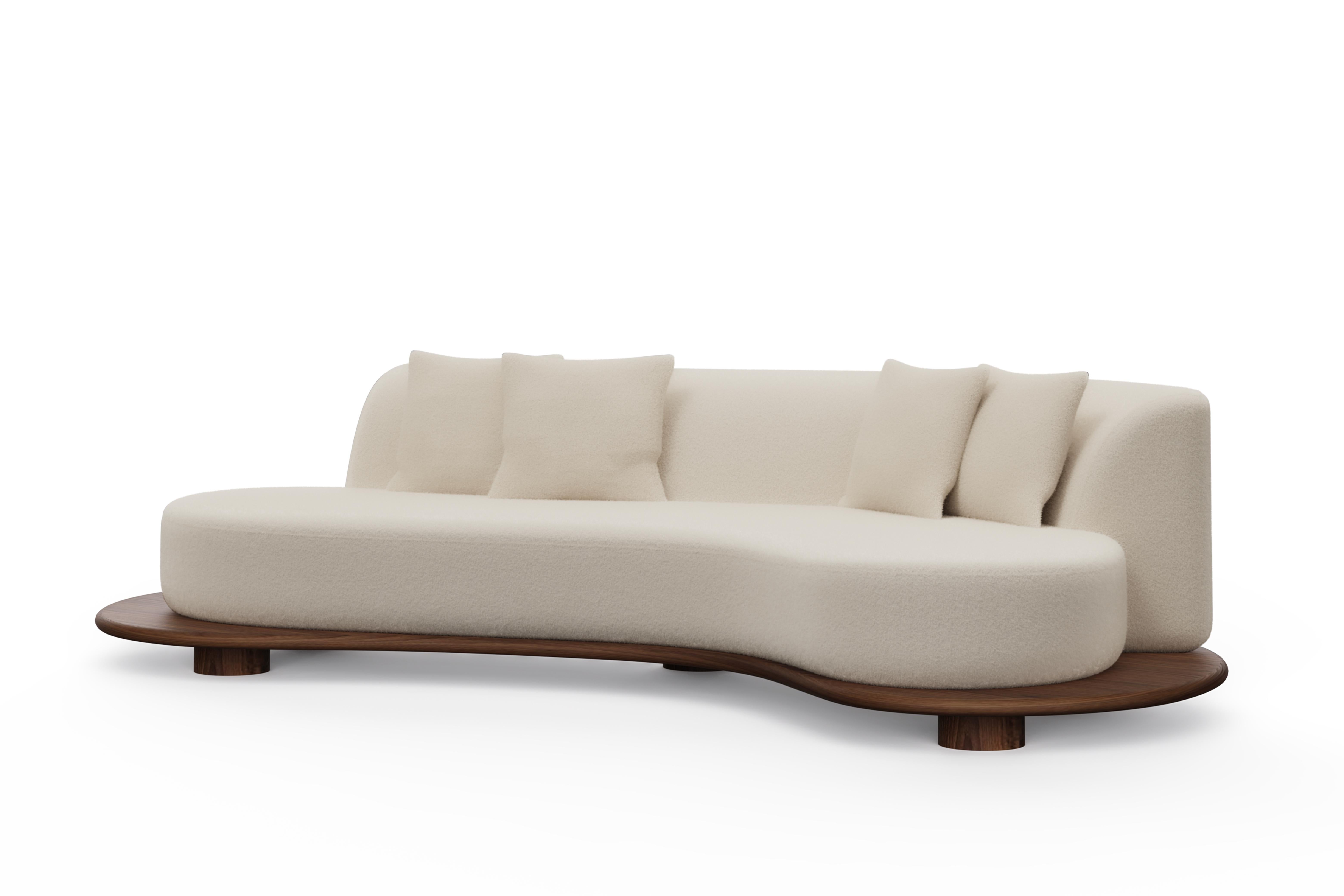 Sofá Galapinhos Contemporáneo, Alpaca, Roble, Hecho a Mano en Portugal by Greenapple Moderno orgánico en venta