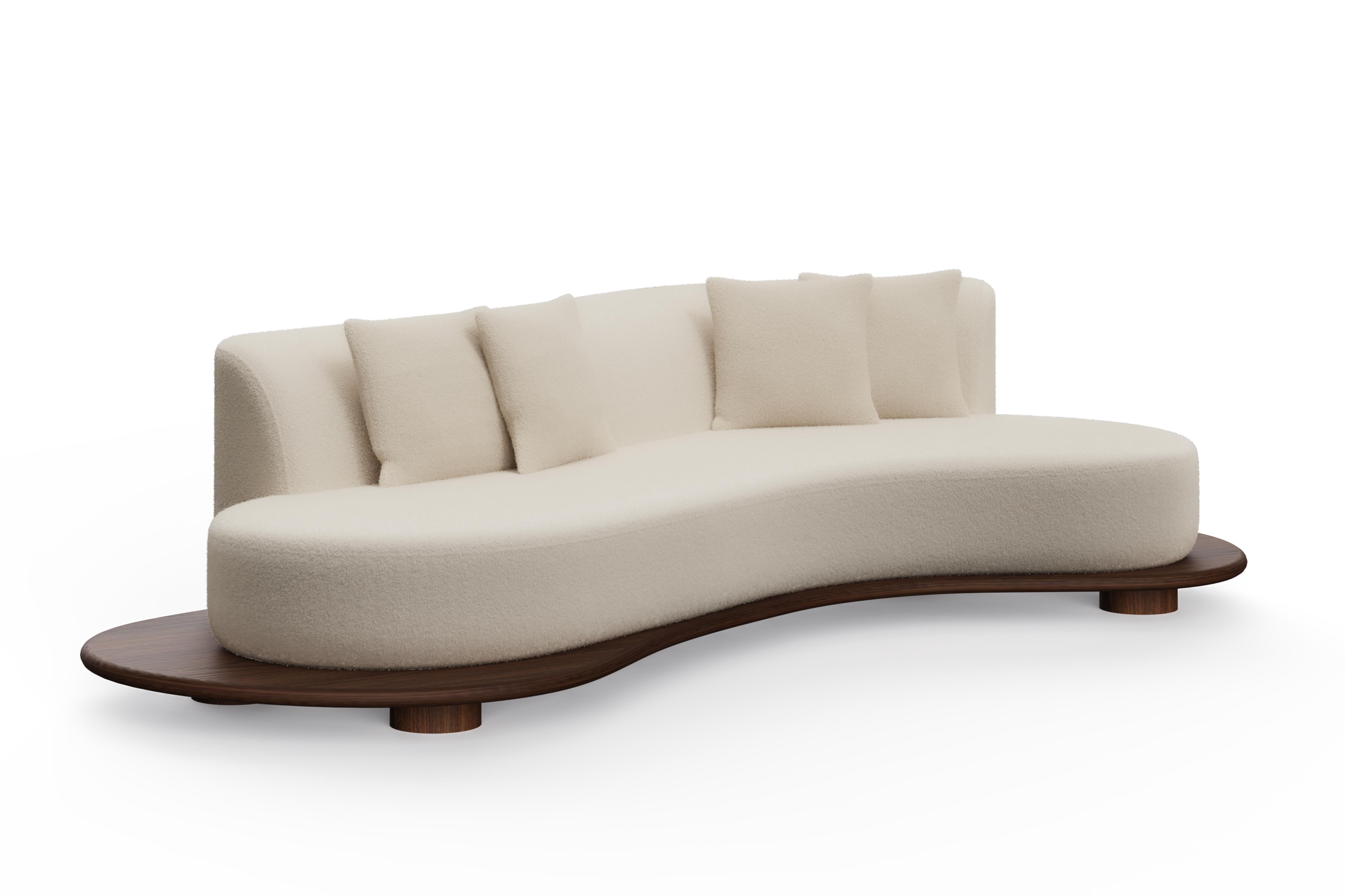 Sofá Galapinhos Contemporáneo, Alpaca, Roble, Hecho a Mano en Portugal by Greenapple Portugués en venta