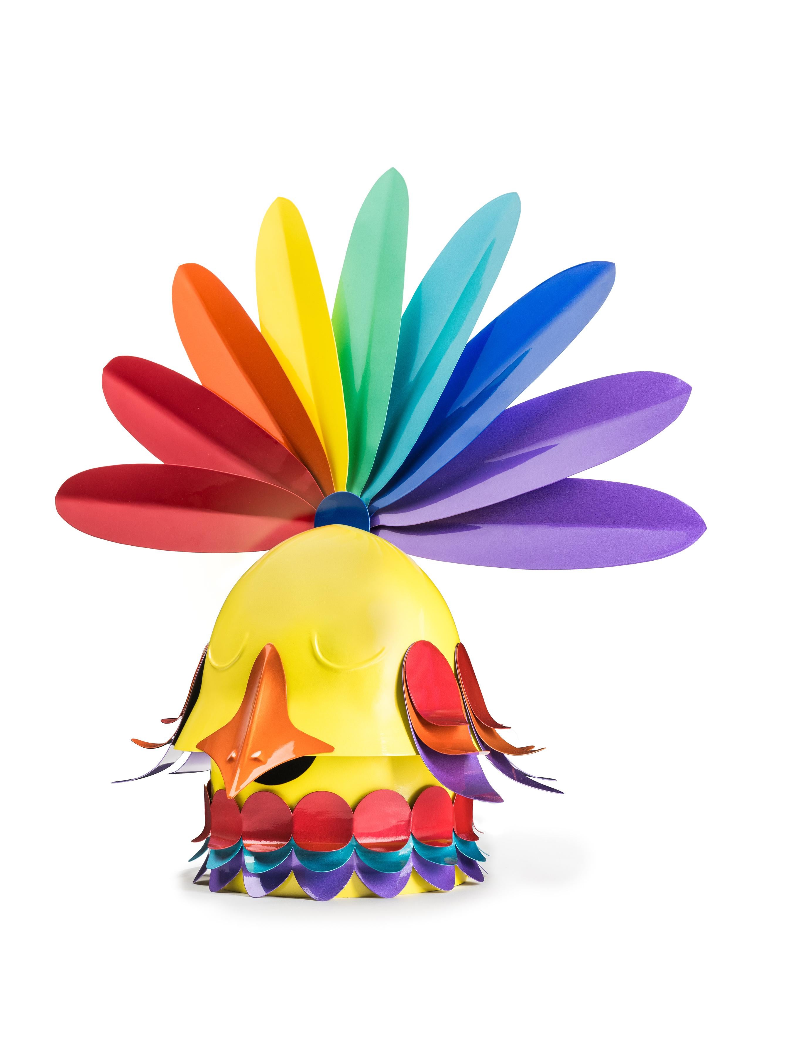 As an hymn to joy, the cheerful cock greets the sun waving its beautiful multicolour feathers.
Gallo belongs to the Raw&Rainbow collection of 10 sculptures in limited edition, celebrating the X anniversary of altreforme.

Pricing excludes VAT.