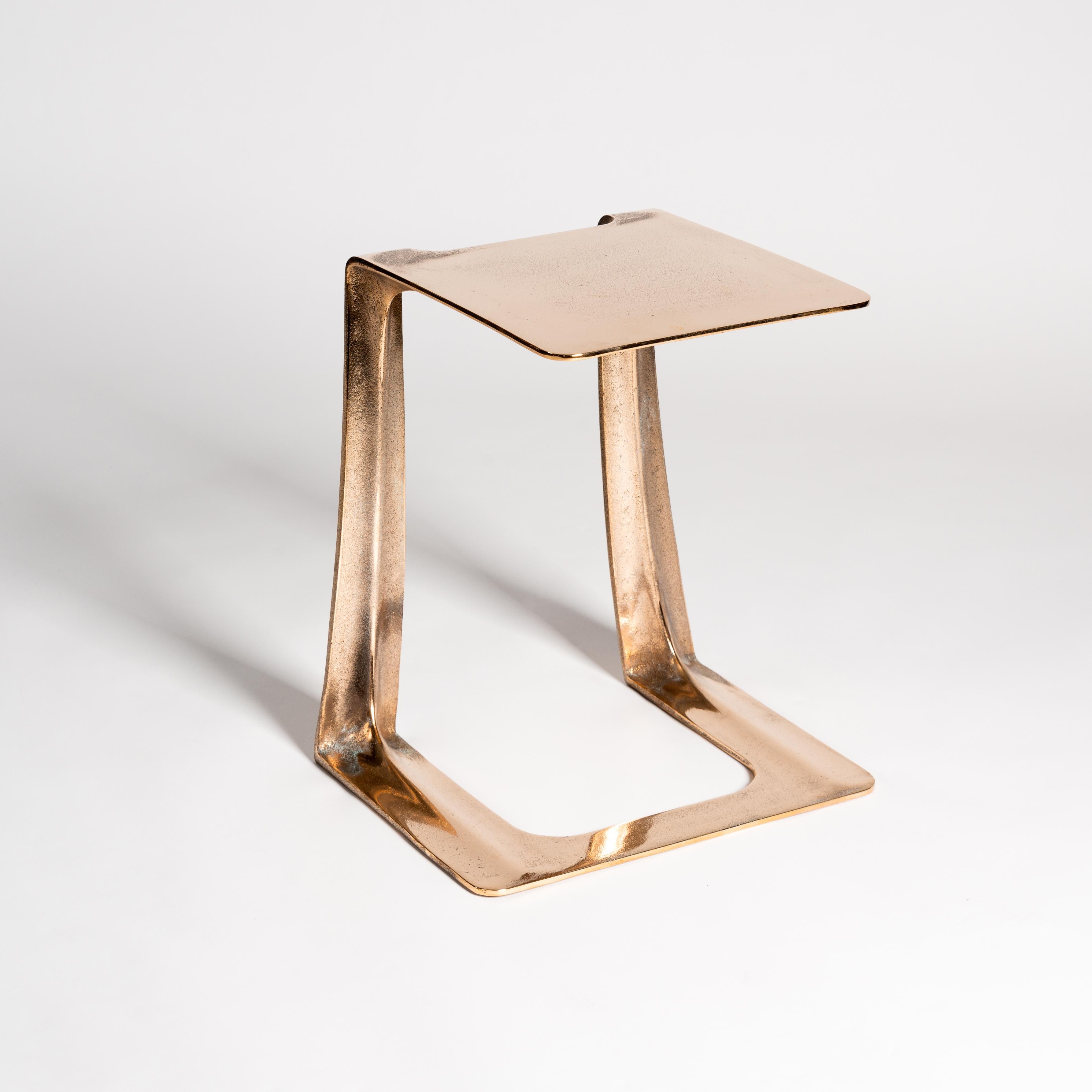 Canadian Bronze Side Table/Stool by Stacklab  Garrison 103-133  For Sale