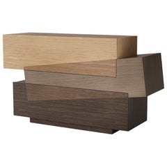 Booleanos Geometric Dresser with Wood Finishing 