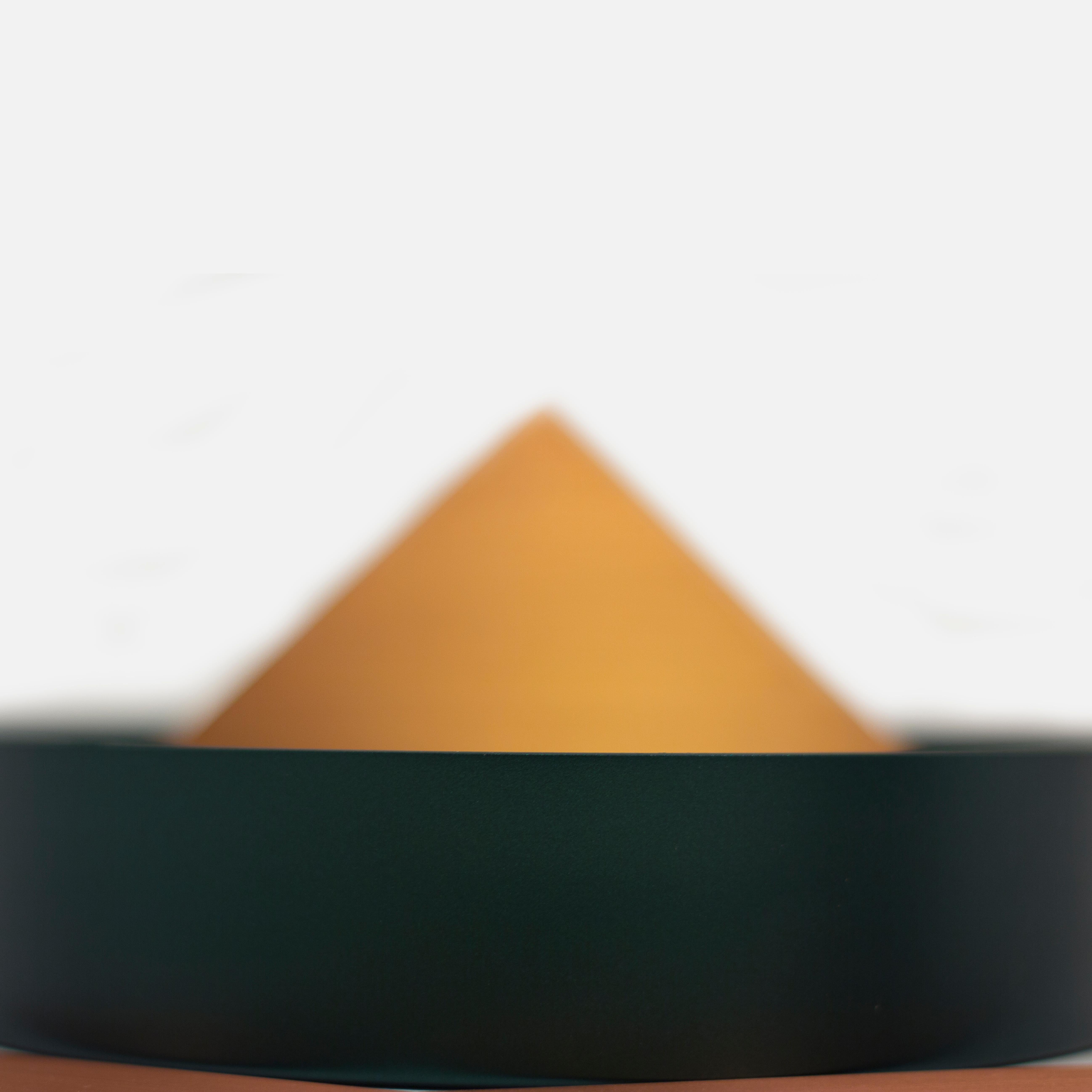 Contemporary Geometric Copper Coaster Set (Minimalistisch)