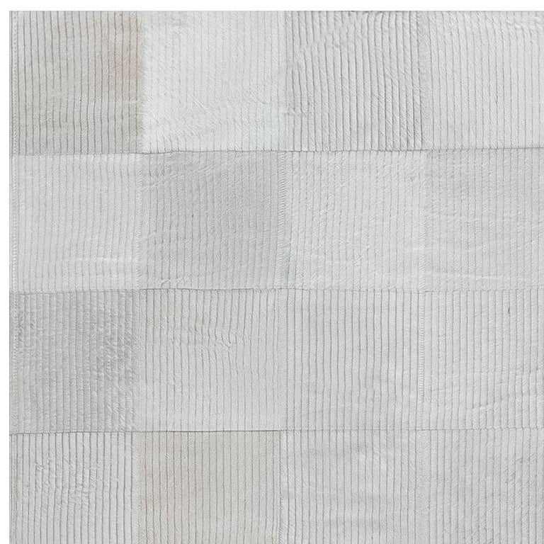 Contemporary Geometric Custom Hair on Hide Rug Pastel by Doris Leslie ...