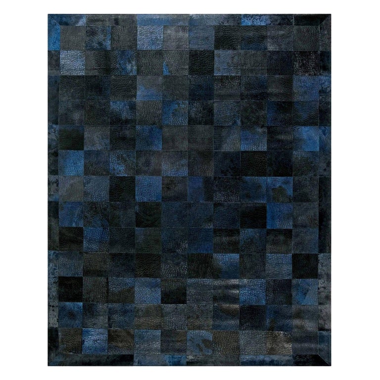 Contemporary Geometric Design Hair on Hide Rug by Doris Leslie Blau For ...