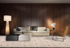 Geometric Flat-Weave Handmade Beige Kilim Wool Rug. 3.80 x 3.10 m