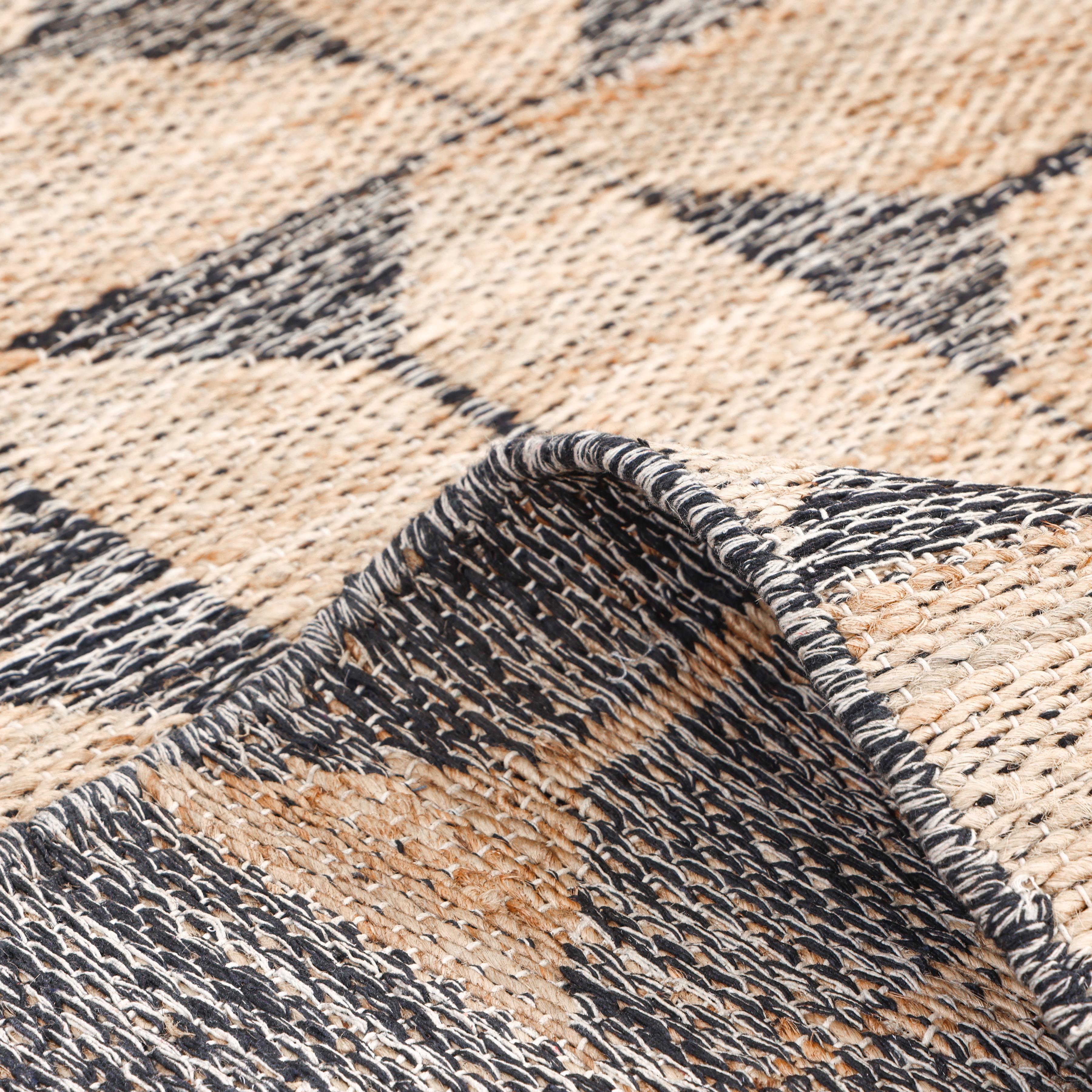 Contemporary Geometric Hand Made Brown Area Rug 8' 0