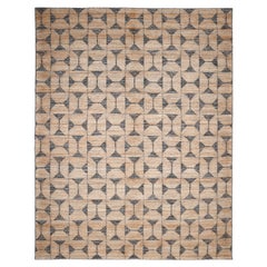 Tappeto Geometrico Contemporaneo Hand Made Marrone 8' 0" x 10' 0"