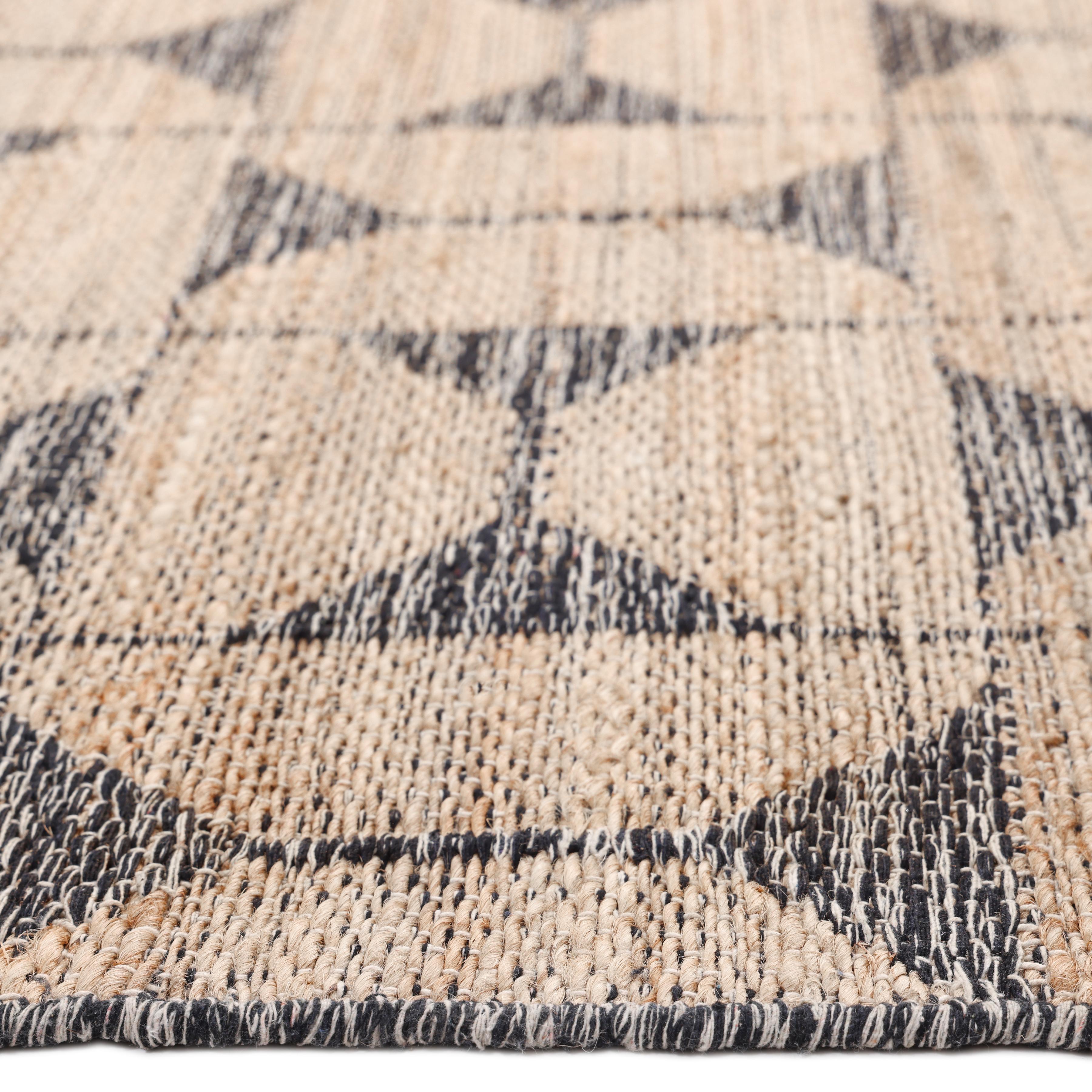 Jute Contemporary Geometric Hand Made Brown Area Rug 9' 0